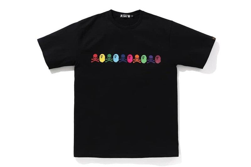 BAPE vs. Mastermind Rainbow Logo Tee Black