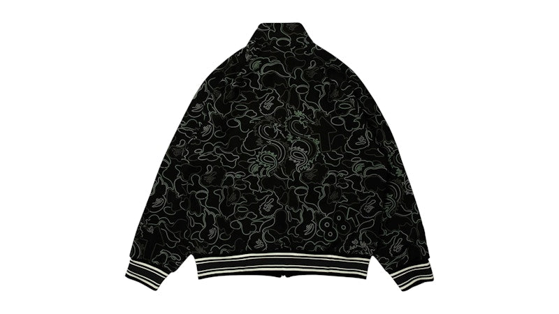 BAPE x 88Rising Glow In The Dark Camo Track Jacket Black