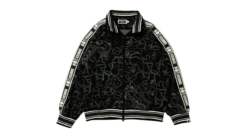BAPE x 88Rising Glow In The Dark Camo Track Jacket Black