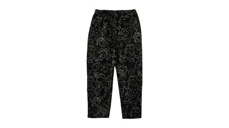 BAPE x 88Rising Glow In The Dark Camo Track Pants Black