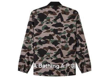 BAPE x A.P.C. Camo Coach Jacket Beige