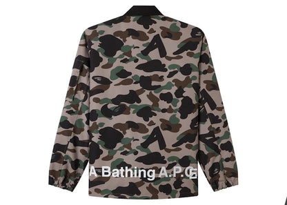 BAPE x A.P.C Coach Jacket Khaki Green