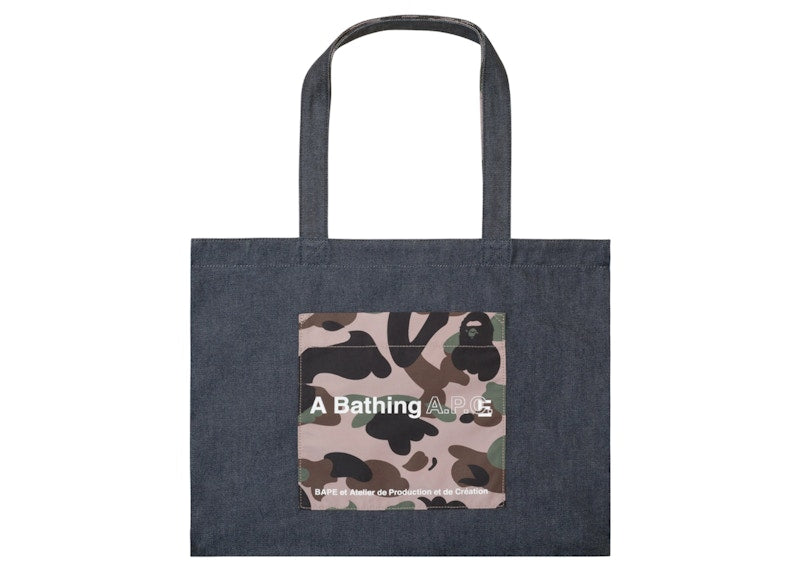 BAPE x A.P.C. Denim Tote Bag Indigo