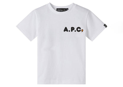 BAPE x A.P.C Kids Milo Ape I T-shirt White