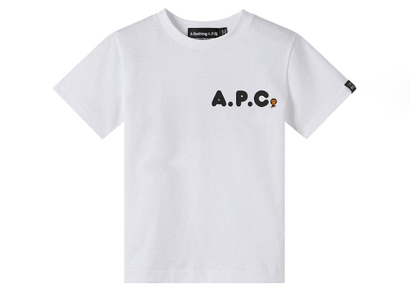 BAPE x A.P.C Kids Milo Ape I T-shirt White