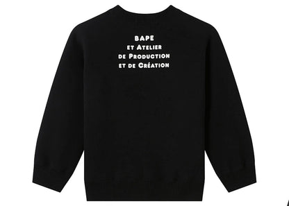 BAPE x A.P.C Kids Milo Cloud Sweatshirt Black