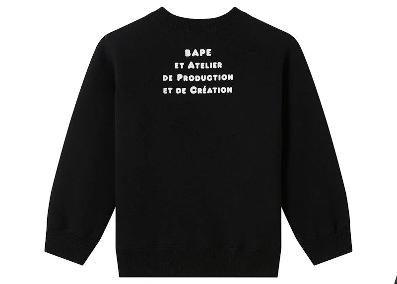 BAPE x A.P.C Kids Milo Cloud Sweatshirt Black