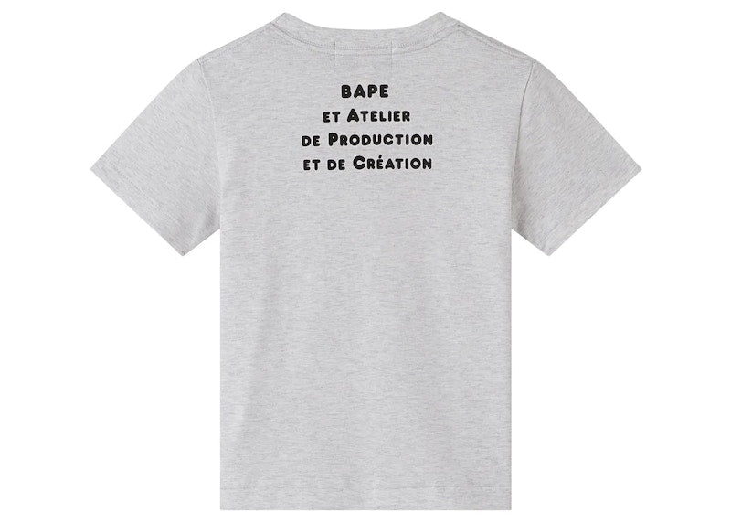 BAPE x A.P.C Kids Milo Cloud T-shirt Gray