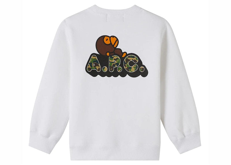 BAPE x A.P.C Kids Tears II Sweatshirt White