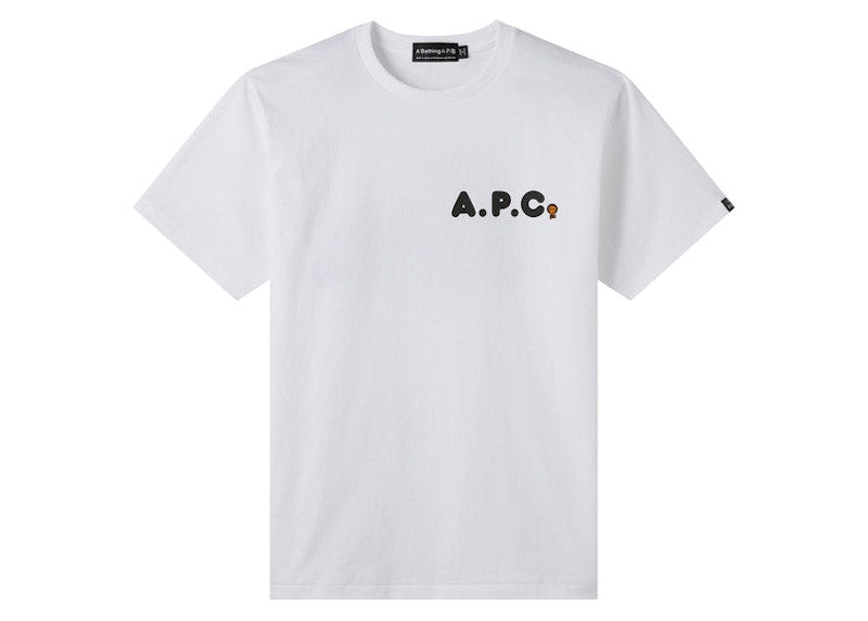 BAPE x A.P.C Milo Ape T-shirt White