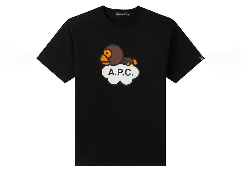 BAPE x A.P.C Milo Cloud T-shirt Black
