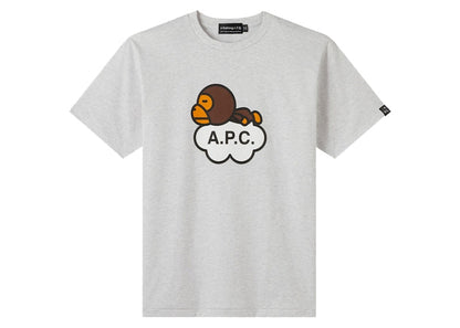 BAPE x A.P.C Milo Cloud T-shirt Gray