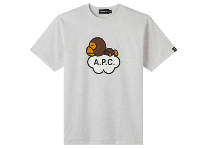 BAPE x A.P.C. Milo Wide T-Shirt Grey
