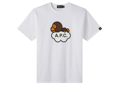 BAPE x A.P.C. Milo Wide T-Shirt White