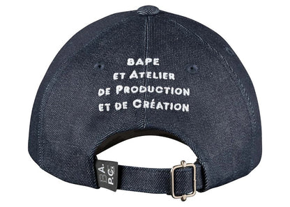 BAPE x A.P.C Moe Baseball Cap Indigo