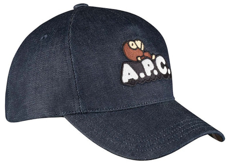 BAPE x A.P.C Moe Baseball Cap Indigo