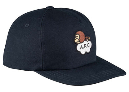 BAPE x A.P.C Moe-Moe Baseball Cap Navy Blue