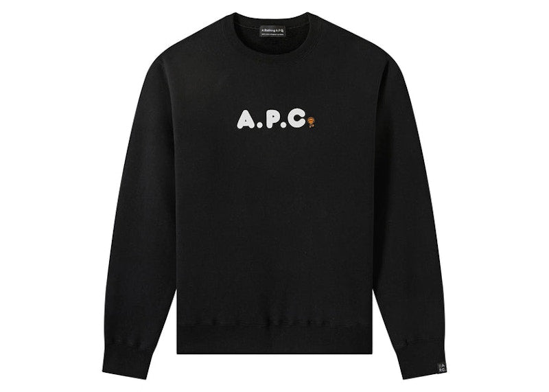 BAPE x A.P.C Tears Sweatshirt Black