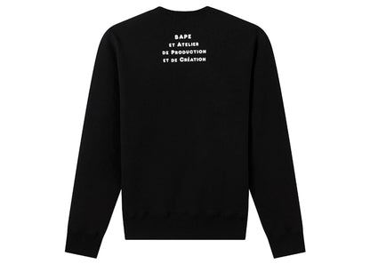 BAPE x A.P.C. Wome's Milo Wide Crewneck Black
