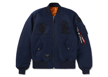 BAPE x Alpha Industries MA-1 Jacket Navy