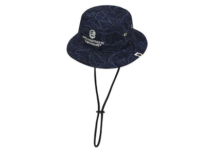 BAPE x Alpha Industries Military Hat Navy