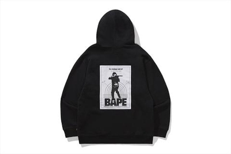 BAPE x Alpha Industries Rib Collar Hoodie Black
