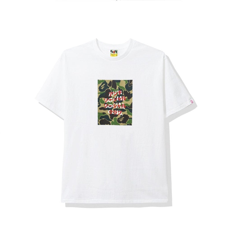 BAPE x Anti Social Social Club ABC Camo Box Tee White/Green