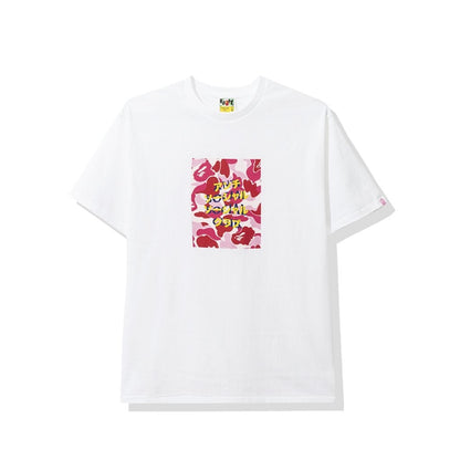 BAPE x Anti Social Social Club ABC Camo Box Tee White/Pink