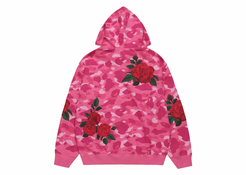 BAPE x Anti Social Social Club Full Zip Hoodie Pink