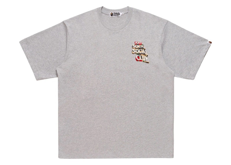 BAPE x Anti Social Social Club II Tee Grey