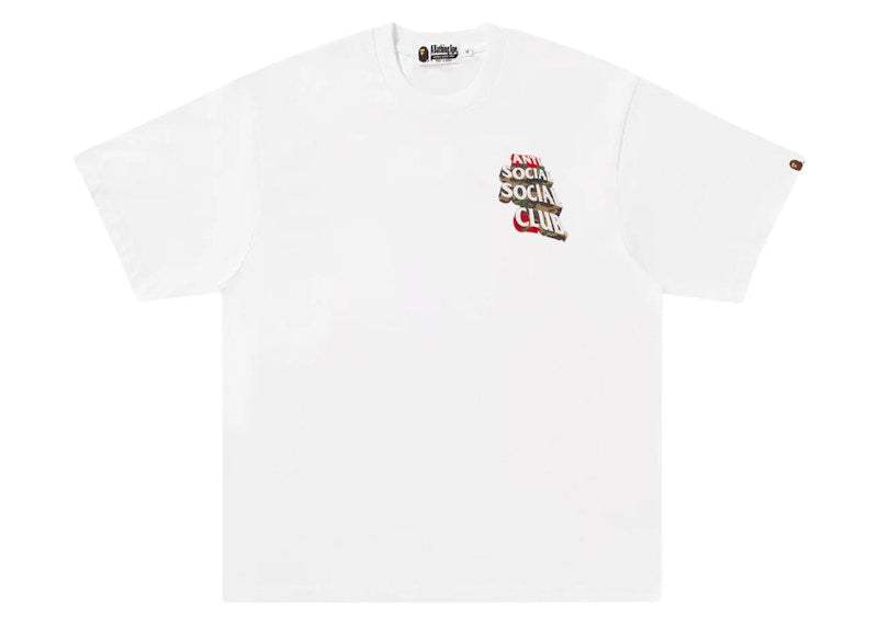 BAPE x Anti Social Social Club II Tee White