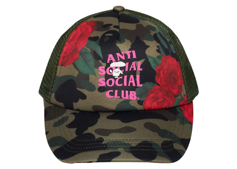 BAPE x Anti Social Social Club Mesh Cap Green