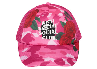 BAPE x Anti Social Social Club Mesh Cap Pink
