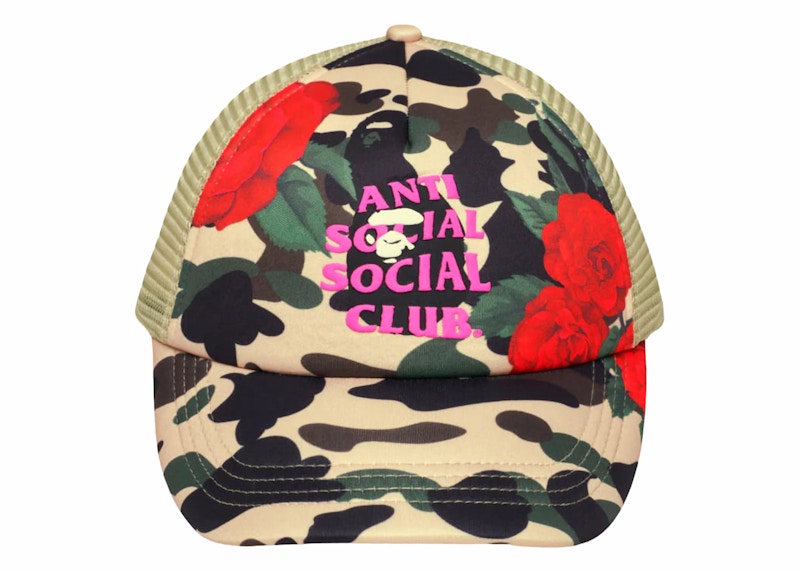 BAPE x Anti Social Social Club Mesh Cap Yellow