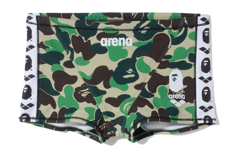BAPE x Arena Short Box Swimwear Green
