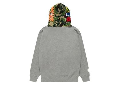 BAPE x BAYC Shark Full Zip Hoodie Grey