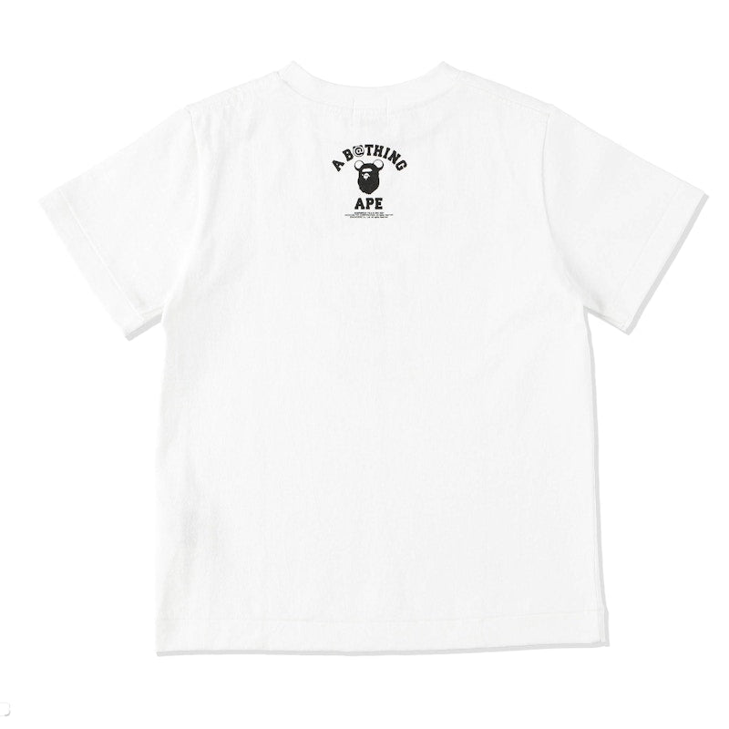 BAPE x Bearbrick Camo Bear Busy Works Kids Tee White Black