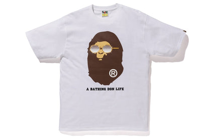 BAPE x Big Sean Swarovski Ape Head Tee White