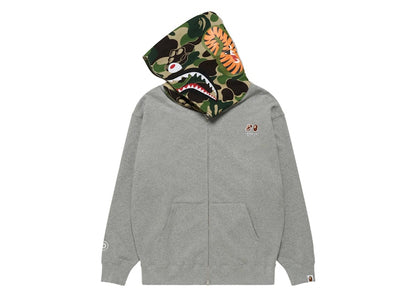 BAPE x Bored Ape Yacht Club Shark Full Zip Hoodie Gray
