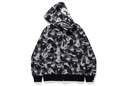 BAPE x CDG Osaka Shark Full Zip Hoodie Black/Gray