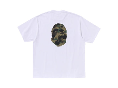 BAPE x CLOT Camo Ape Head T-Shirt White