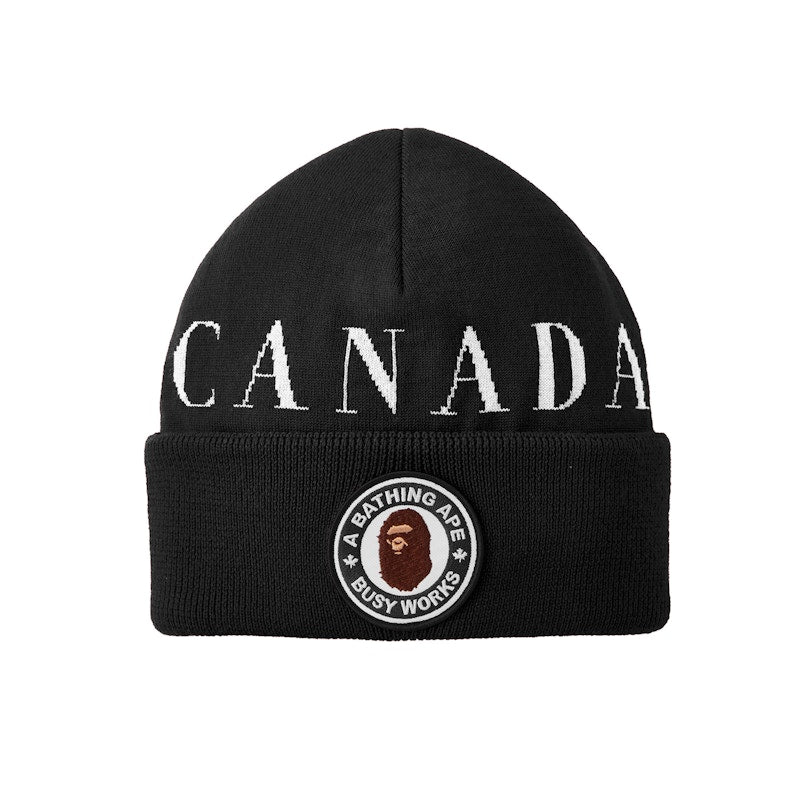 BAPE x Canada Goose x Concepts Toque Beanie Black