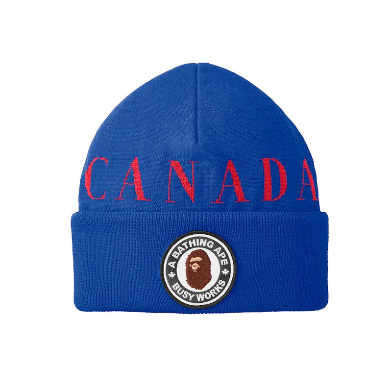 BAPE x Canada Goose x Concepts Toque Beanie Pacific Blue