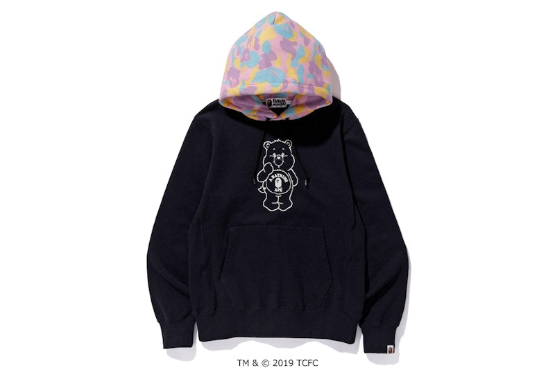 BAPE x Care Bears Oversized Camo Hood Pullover (Ladies) Black