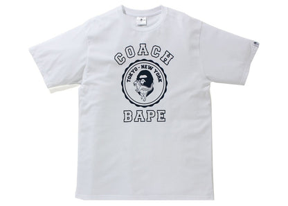 BAPE x Coach College Tee White