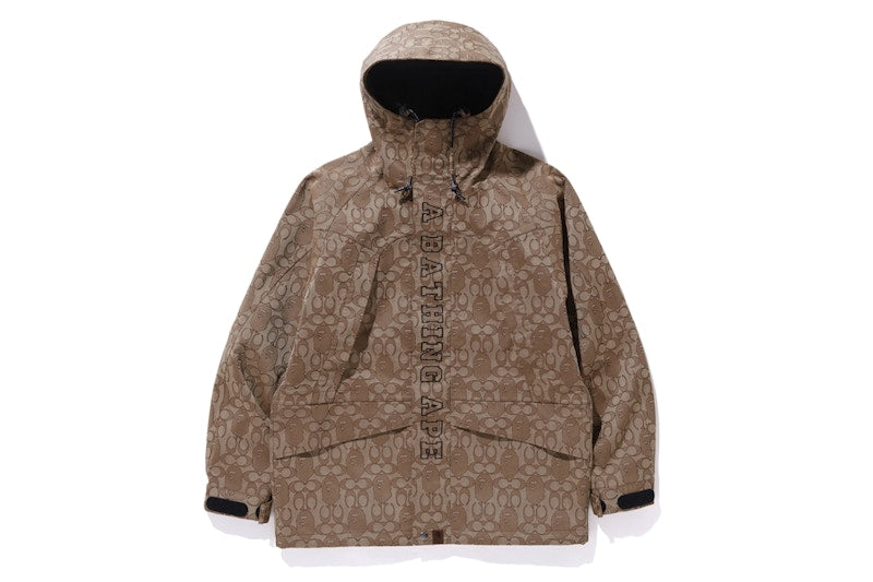 BAPE x Coach Snowboard Jacket Brown