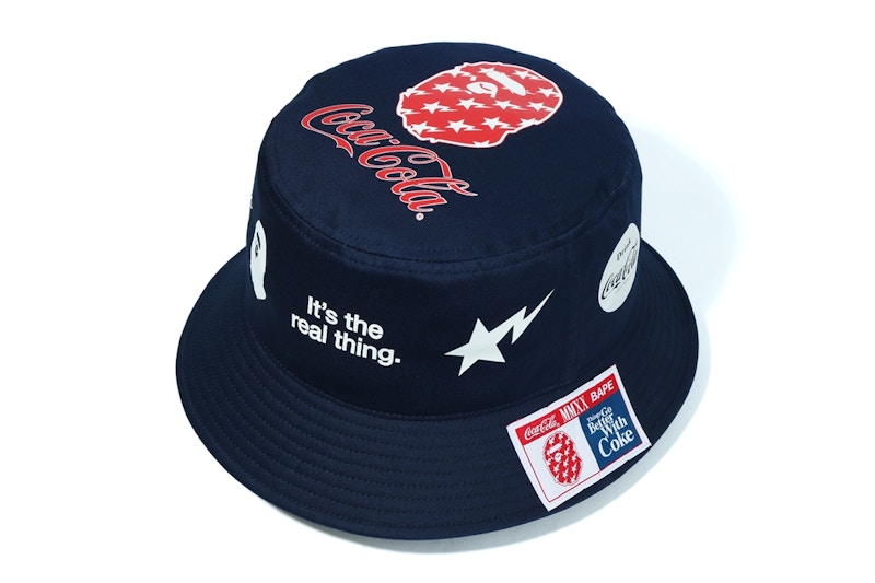 BAPE x Coca Cola Bucket Hat Navy