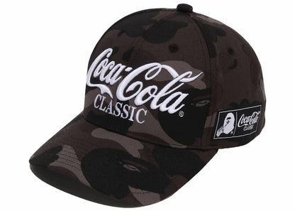 BAPE x Coca-Cola Color Camo Snap Back Cap Black