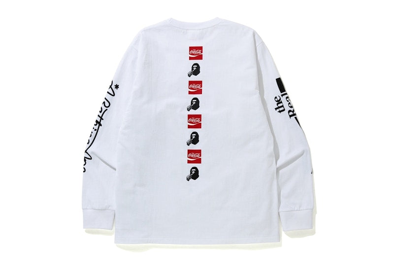 BAPE x Coca Cola L/S Tee White