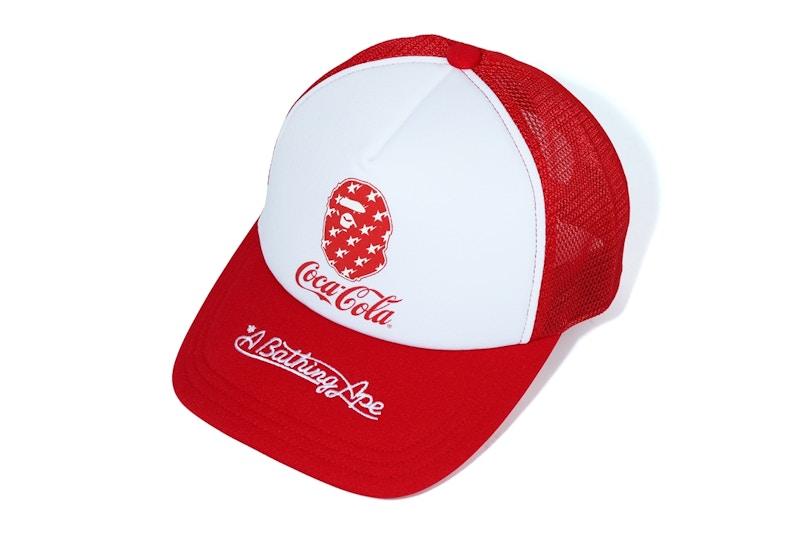 BAPE x Coca Cola Mesh Cap Red